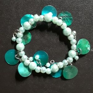 Light Blue Pearl Bracelet